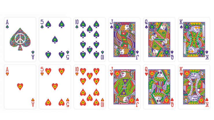 Bicycle Peace & Love Playing Cards by Collectable Playing Cards