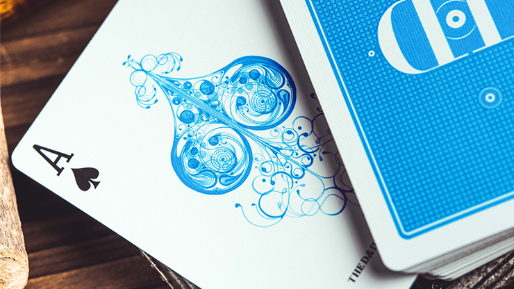 Smoke & Mirrors V9 (Blue Edition) Playing Cards by Dan & Dave