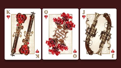 Victorian Steampunk (Gold) Playing Cards