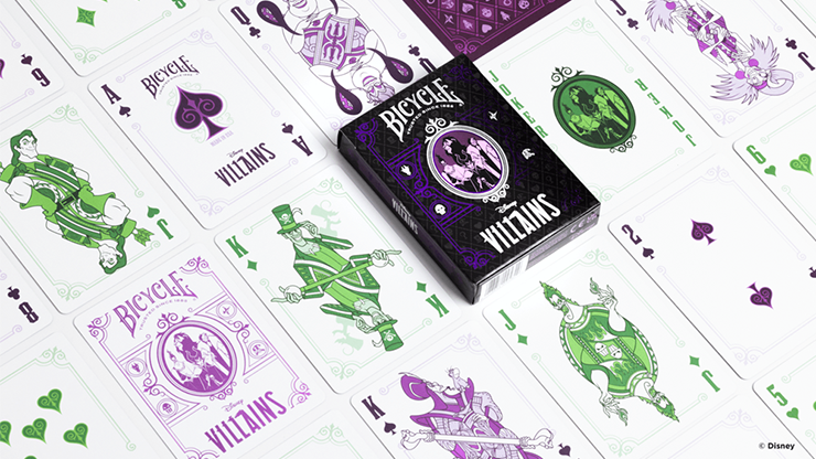 Bicycle Disney Villains (Purple)  by US Playing Card Co.