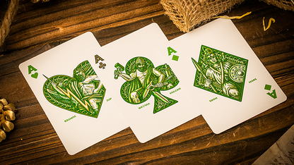 Caesar (Green) Playing Cards by Riffle Shuffle