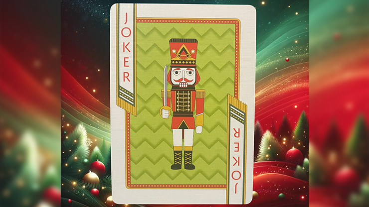 Bicycle Nutcracker (Red Gilded) Playing Cards