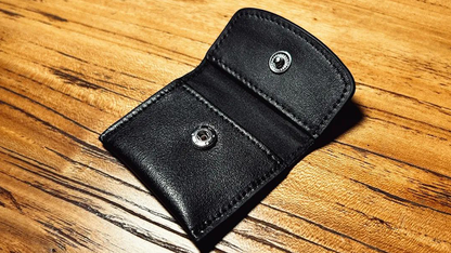 The Cowhide Coin Wallet (Black) by Bacon Magic