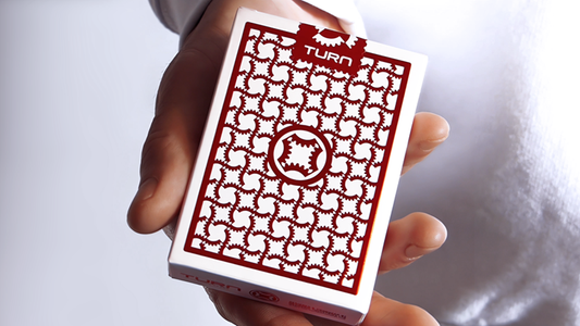 TURN (Red) Playing Cards by Mechanic Industries