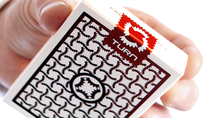 TURN (Red) Playing Cards by Mechanic Industries