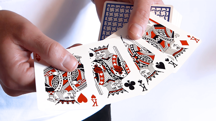 TURN (Red) Playing Cards by Mechanic Industries