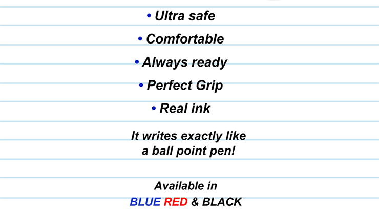 Pen Writer RED by Vernet Magic (Gimmicks and Online Instructions)