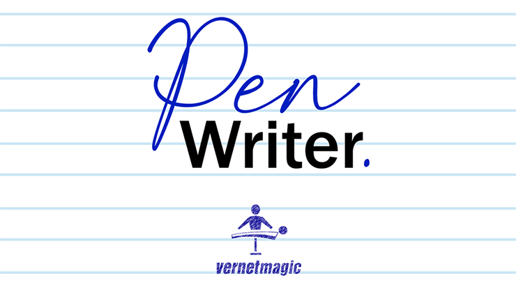 Pen Writer BLUE by Vernet Magic (Gimmicks and Online Instructions)