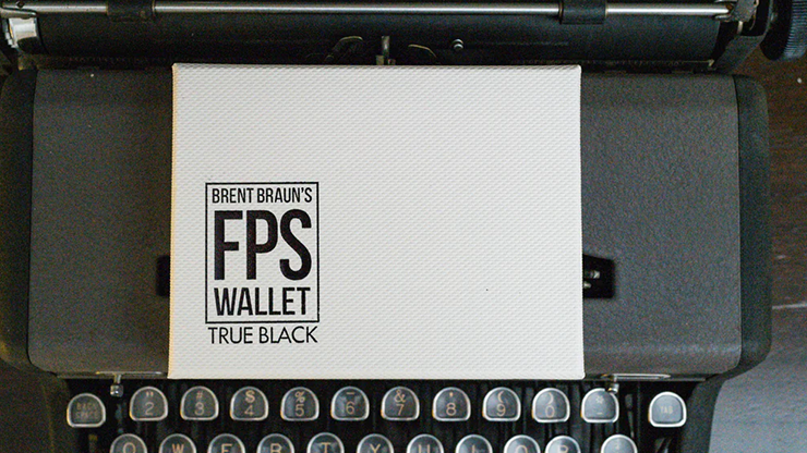 FPS Wallet True BlacK Leather by Magic Firm (Gimmicks and Online Instructions)