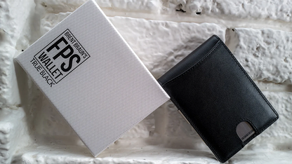 FPS Wallet True BlacK Leather by Magic Firm (Gimmicks and Online Instructions)