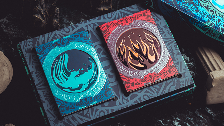 Atlantis: 2 Deck Set (Fire and Water) Playing Cards